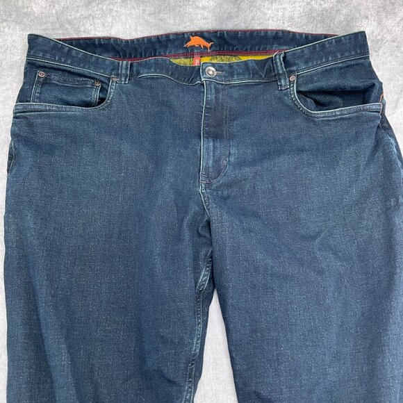 Tommy Bahama Jeans Men 44Wx32L Blue Swordfish Bootcut‎ Stretch Tencel Denim - Picture 3 of 15